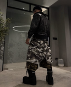 Opium Double Layer Camo Jorts