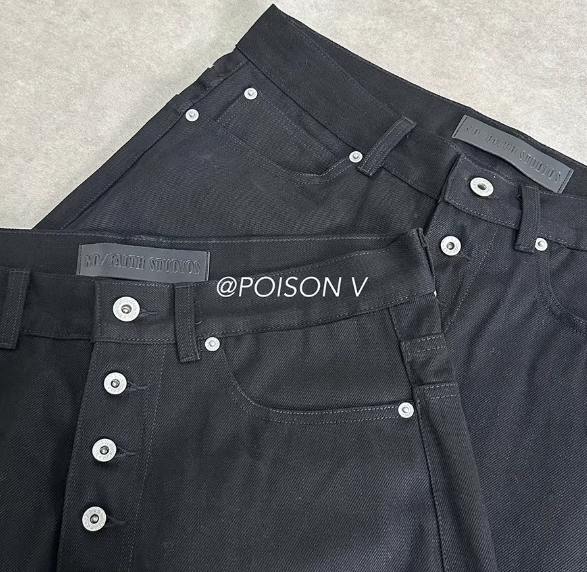 No Faith Studios Button Fly Denim