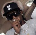 YVL Fur Snapback Cap
