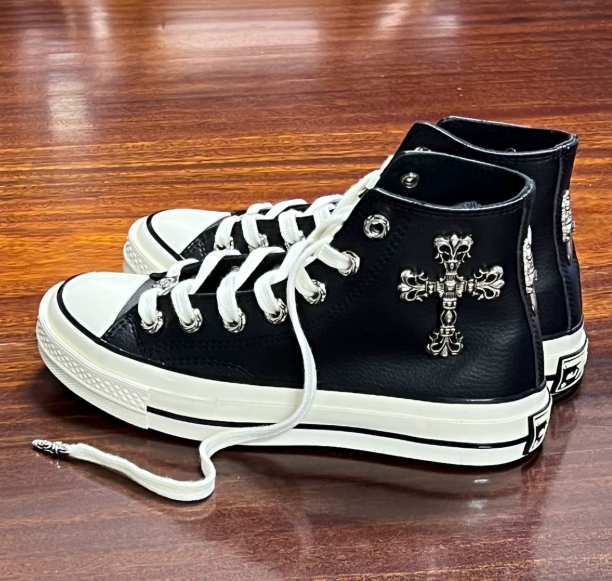 Chrome Hearts Converse High Top Sneaker