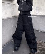 Vetements Black Cargo Denim Pants