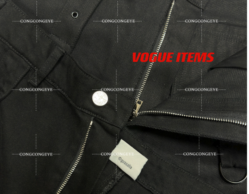 Vetements Black Cargo Denim Pants