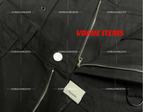 Vetements Black Cargo Denim Pants