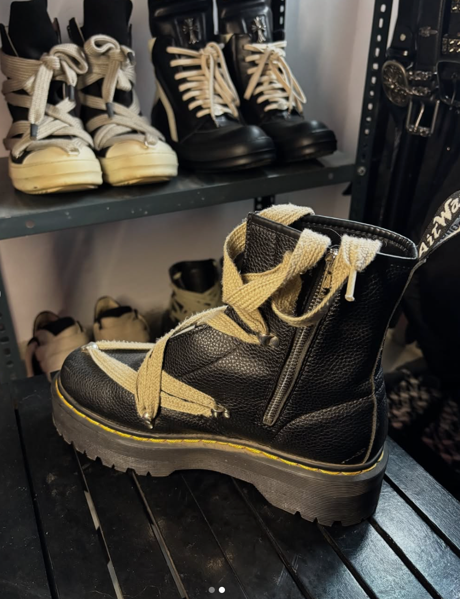 Rick Owens Dr. Marten's Edition Pentagram 1460 Boots
