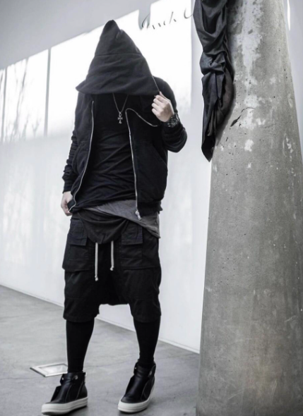 Rick Owens Drkshdw Black Mountain Zip Hoodie