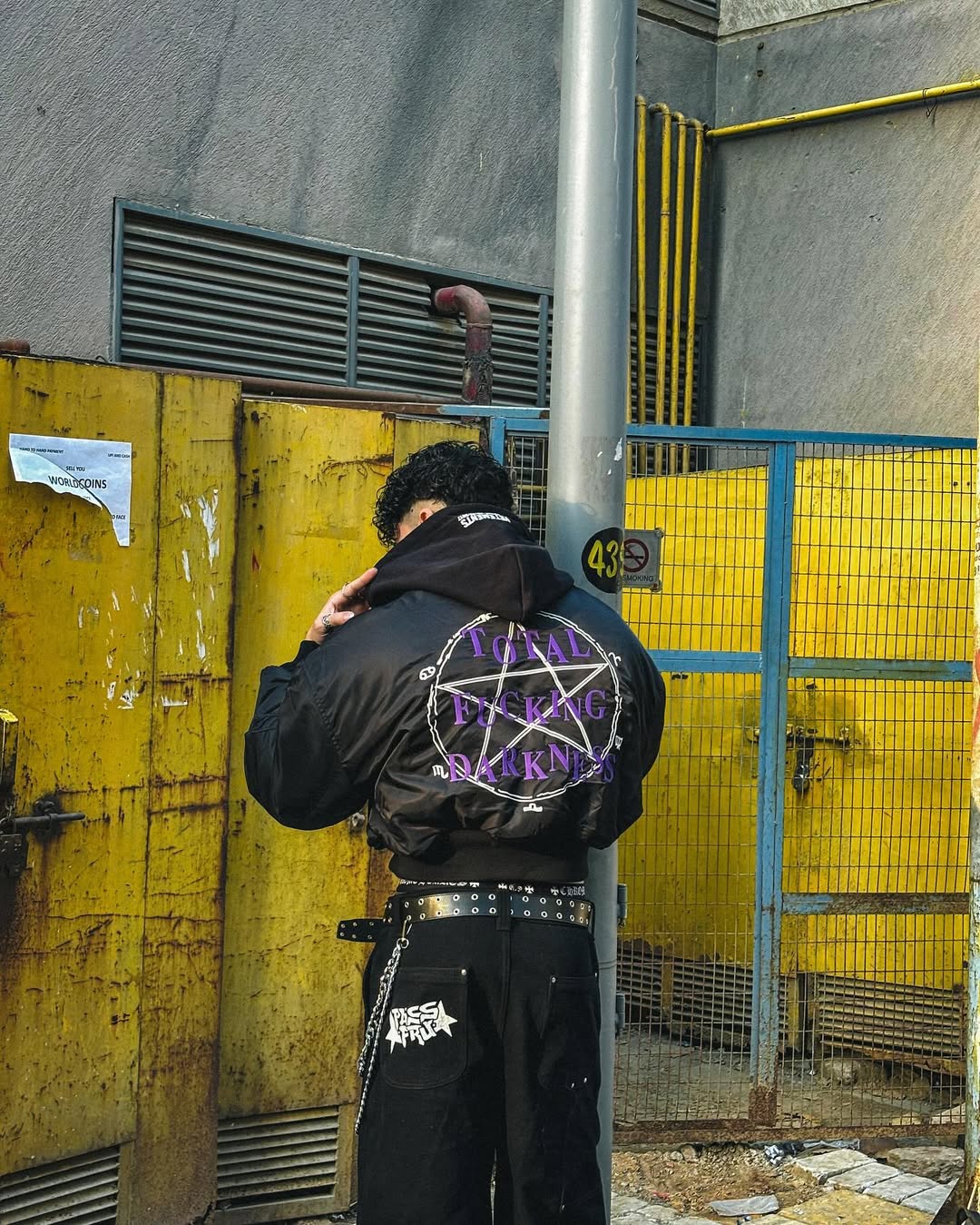 Vetements Total Fucking Darkness CROPPED Bomber Jacket
