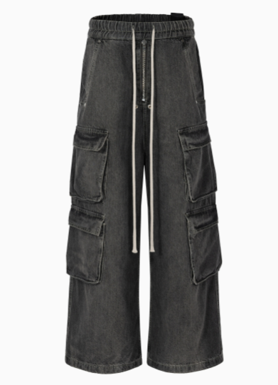 Rick Owens Bela Denim Cargo Charcoal
