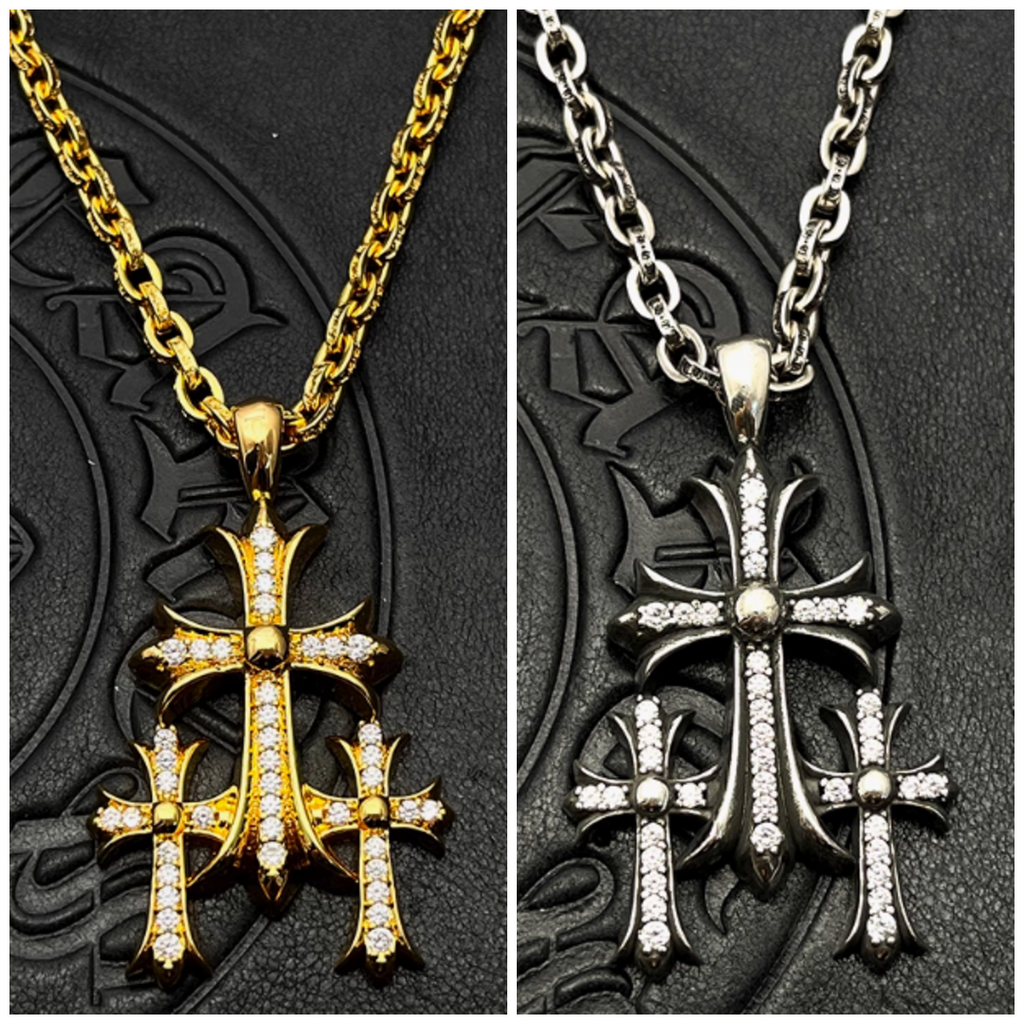 CH Triple Cross Pendant