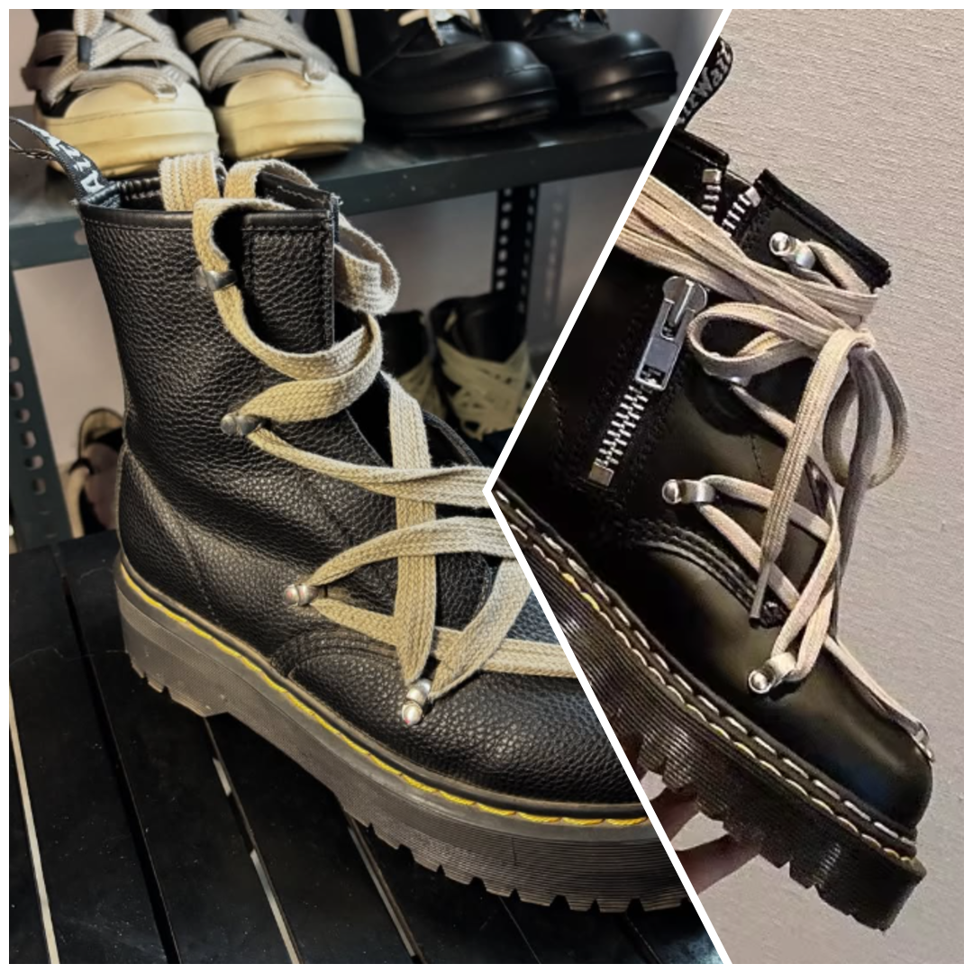 Rick Owens Dr. Marten's Edition Pentagram 1460 Boots